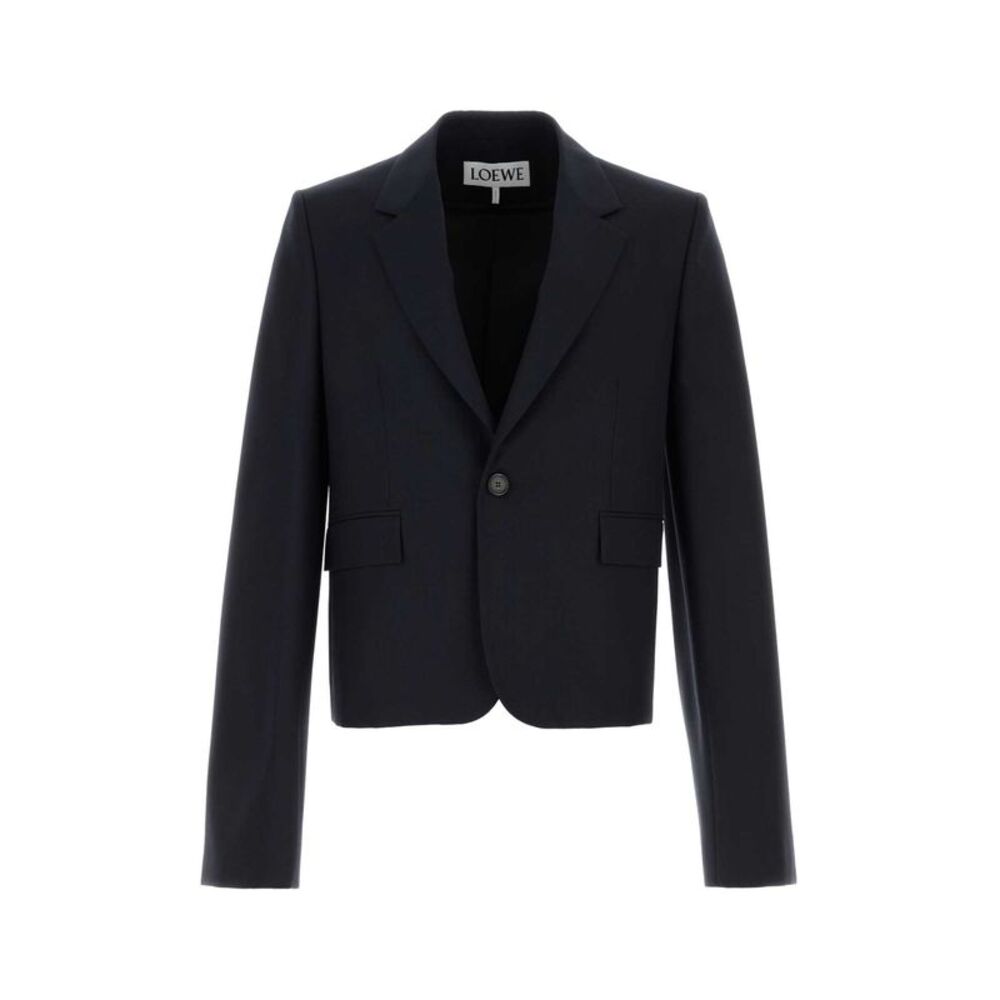 Loewe Men Midnight Blue Wool Blazer